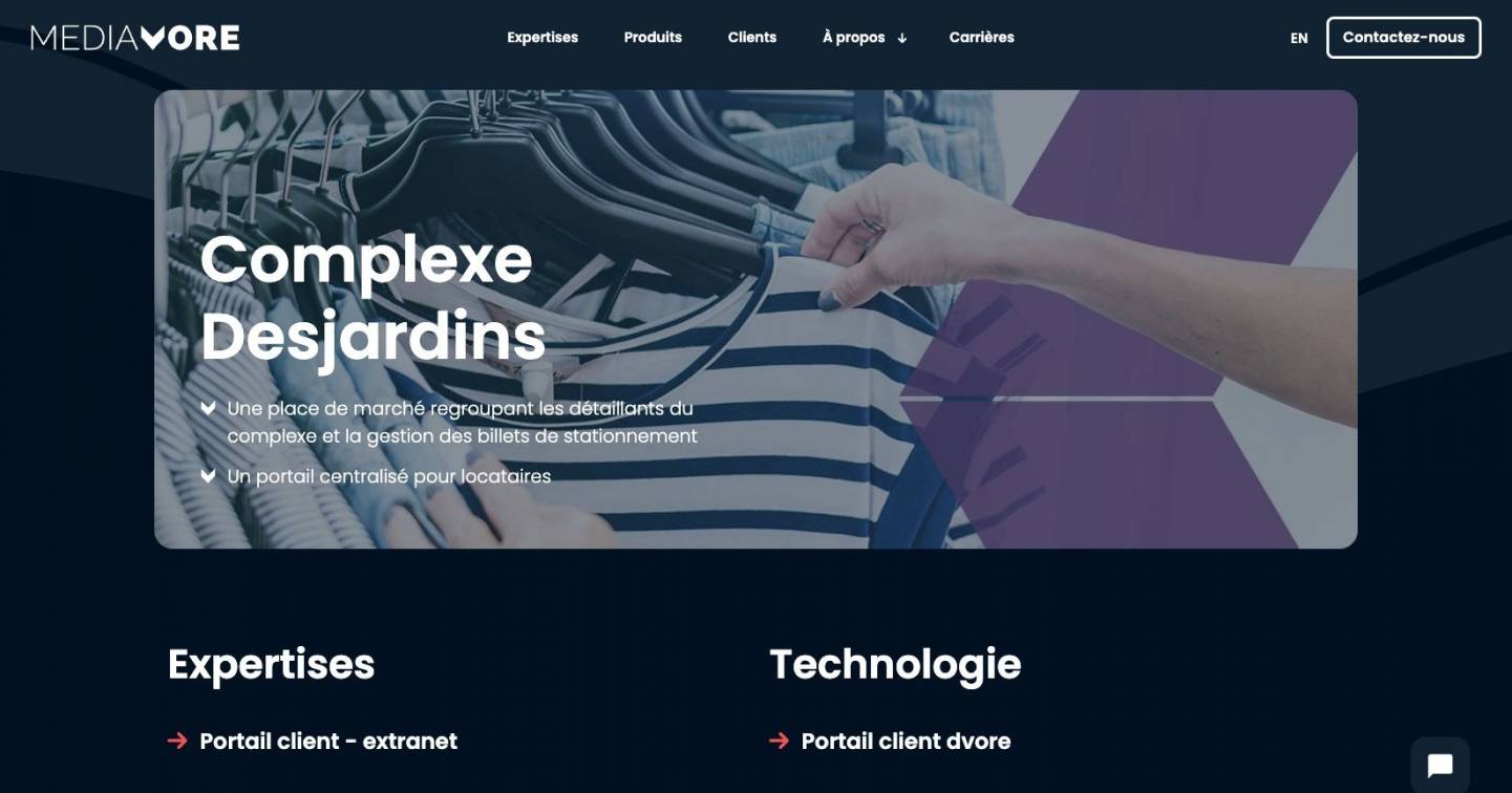 Complexe Desjardins - Integrated Marketplace And Customer Portal